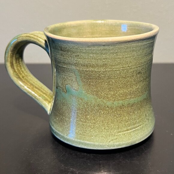 Common Grounds Coffee Shop Handcrafted Black Oak Art Pottery Mug ~ Waco, Texas - Picture 6 of 13
